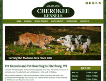 Tablet Screenshot of cherokeekennels.com